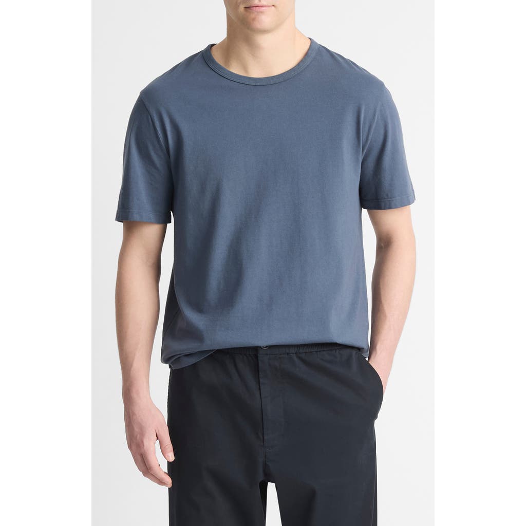 Vince Solid T-shirt In Washed Venice Blue
