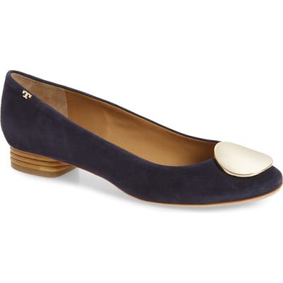 Tory Burch Patos Medallion Flat- Blue