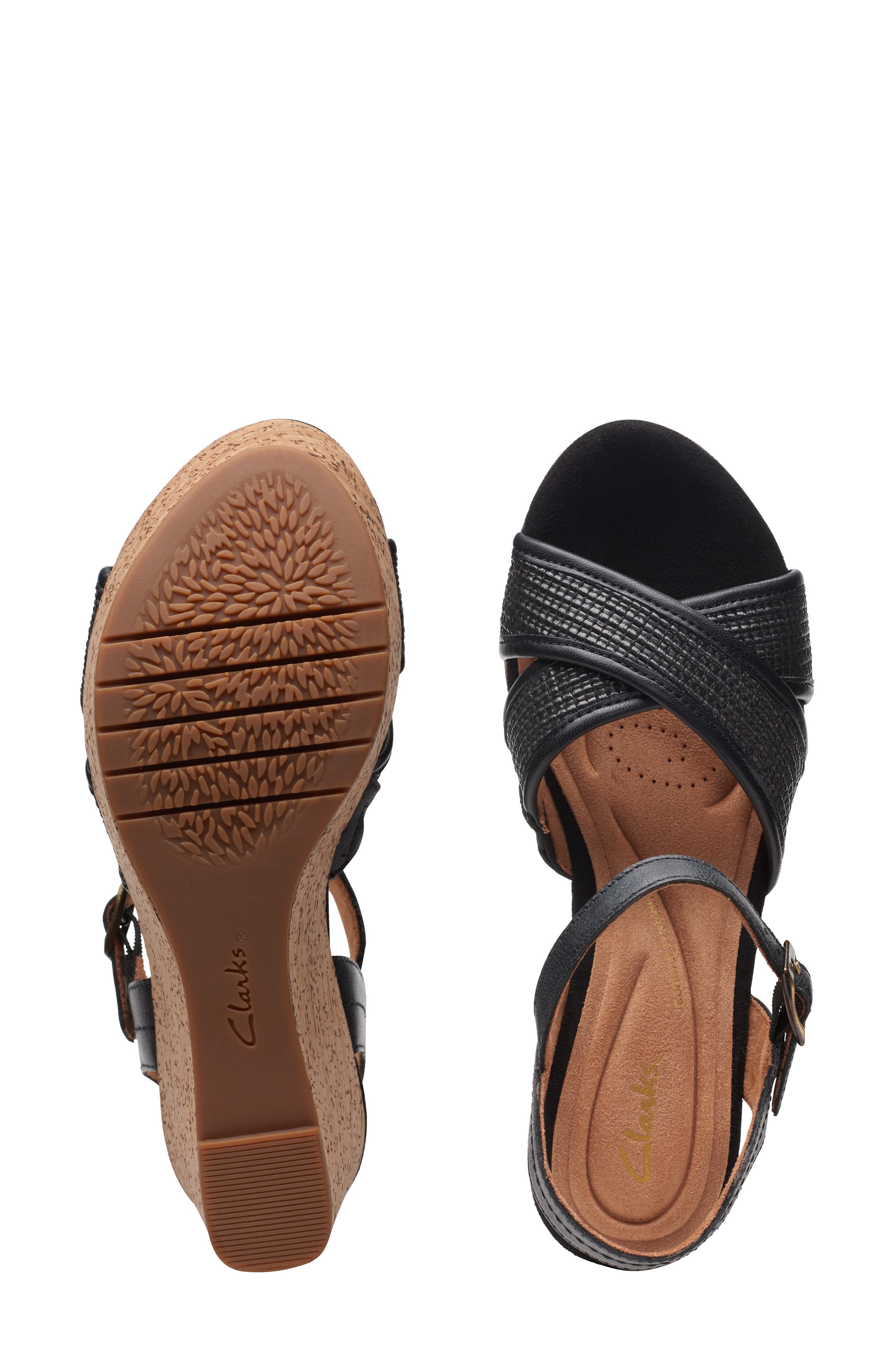 Clarks® Elleri Plum Wedge Sandal (Women) Nordstrom