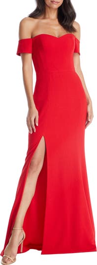 Dress the Population Logan Off the Shoulder Evening Dress Nordstrom