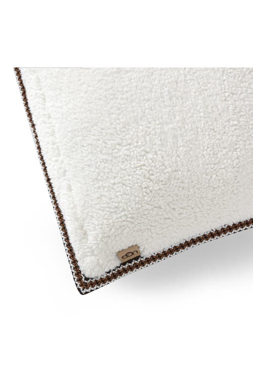 Ugg(r) Kirkwood Braid Trim Accent Pillow In Chai Spice