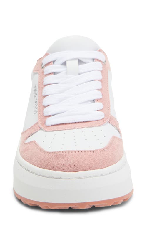 Shop Nine West Calpha Platform Sneaker In White/white