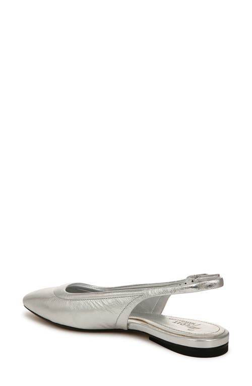 Shop 27 Edit Naturalizer Cadence Slingback Flat In Silver