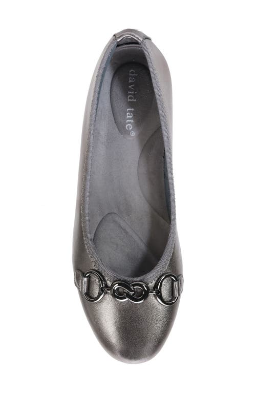 David Tate Omega Flat In Pewter Lamb