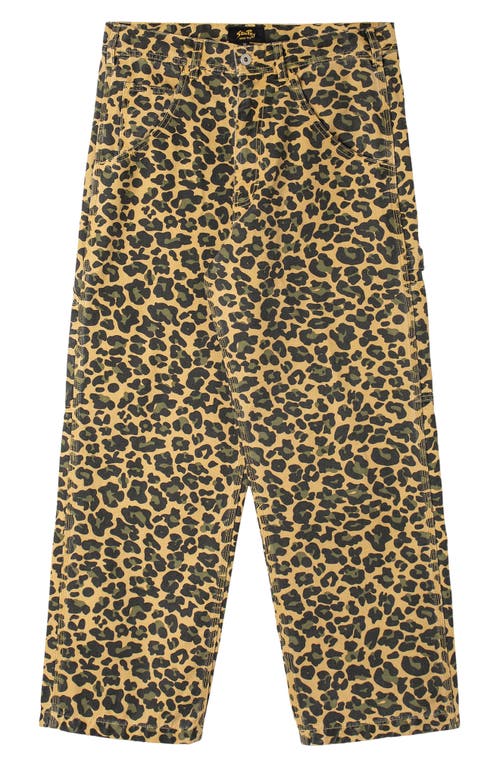 STAN RAY STAN RAY BIG JOB LEOPARD CAMO BAGGY STRAIGHT LEG PAINTER PANTS 