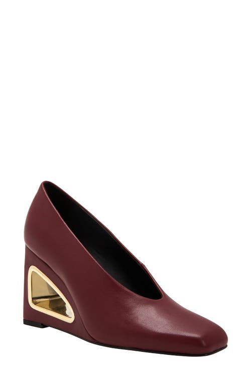 Shop Katy Perry Hollow Wedge Pump In Cranberry