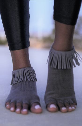 Fringe Open Toe Socks
