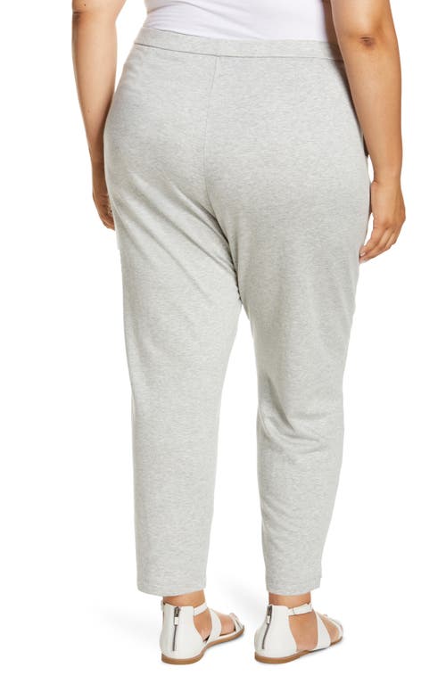 Eileen Fisher Slouch Fleece Ankle Pants In Dark Pearl
