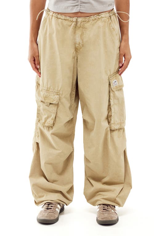 Cotton Cargo Joggers in Sand