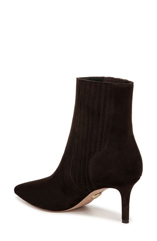 Veronica Beard Lisa Suede Mid-heel Bootie In Espresso