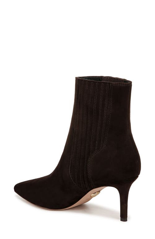 Shop Veronica Beard Lisa 70mm Pointed Toe Bootie In Espresso