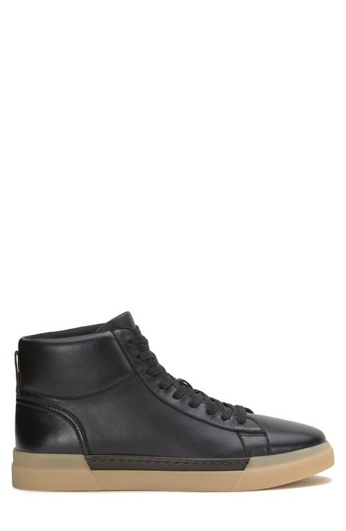 Shop Vince Camuto Ranulf High Top Sneaker In Black/mocha