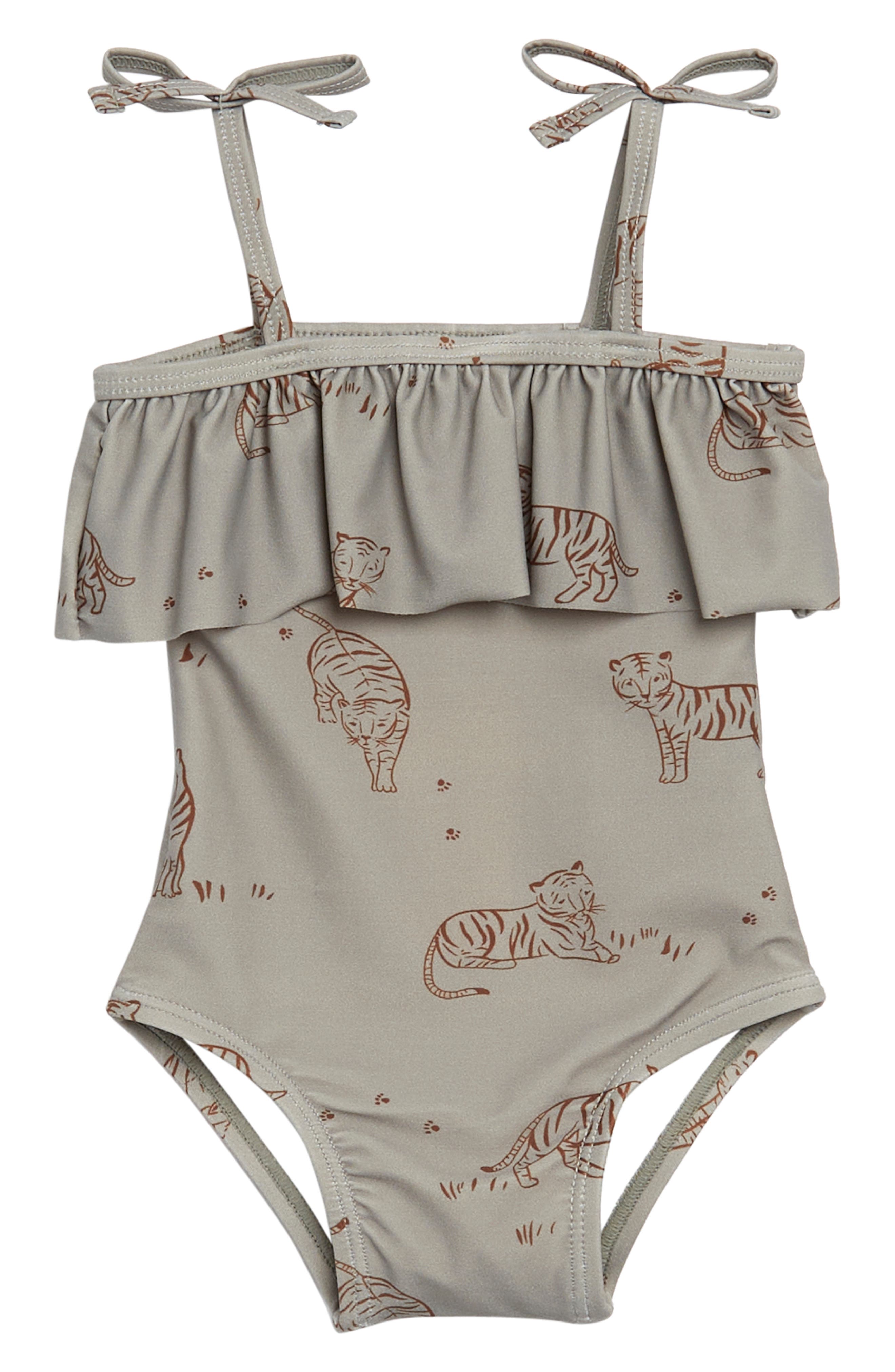 Quincy Mae Scoop Back Once-Piece Swimsuit - Confetti Hearts main image 1