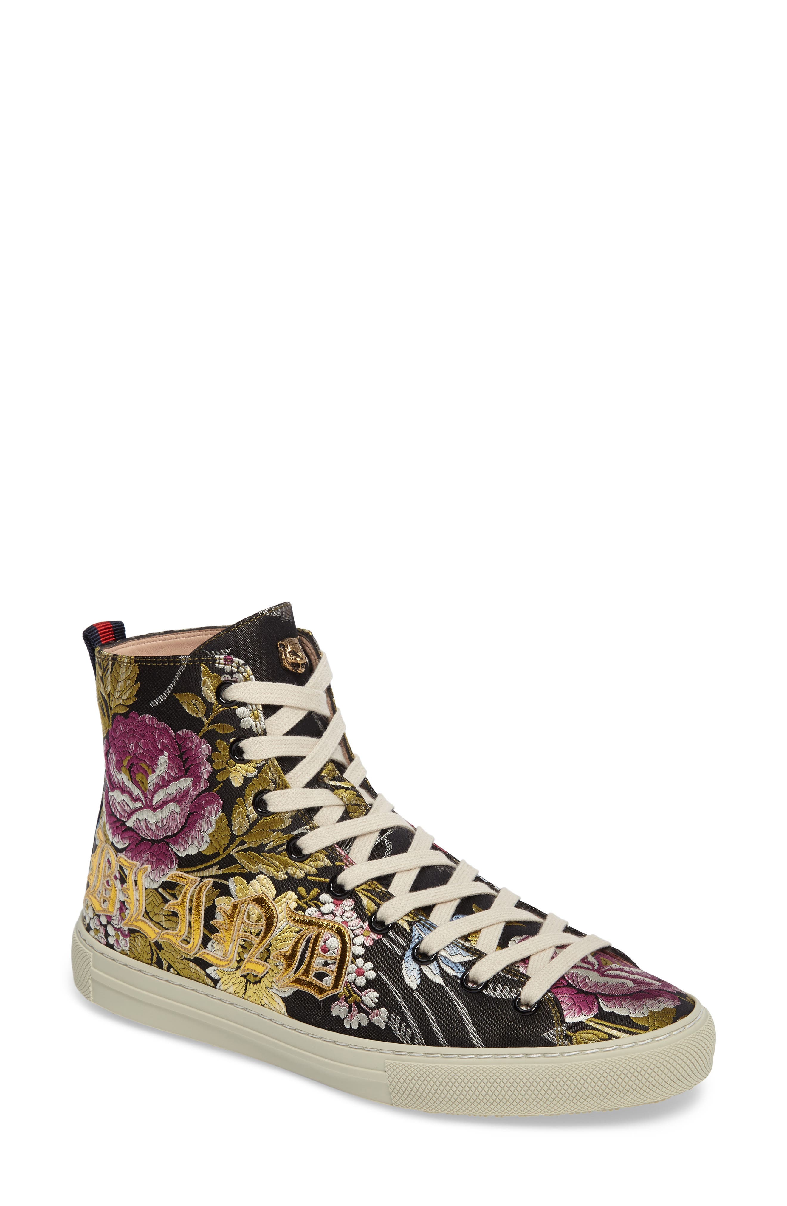GUCCI | Floral High Top Sneaker 