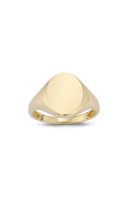 Ember Fine Jewelry Circle Signet Ring In 14k Gold