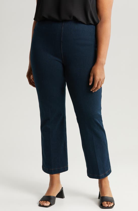 Shop Lyssé Ankle Baby Bootcut Jeans In Indigo