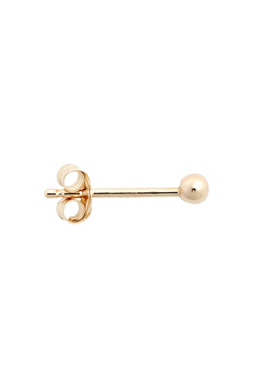 ANZIE ANZIE SINGLE BALL STUD EARRING 