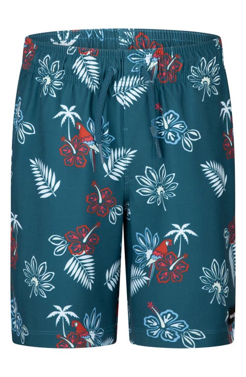 Hurley Kids' Parrot Americana Swim Trunks Armored Navy at