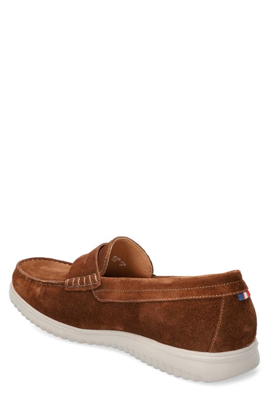 Shop Mephisto Titouan Penny Loafer In Brown Velours