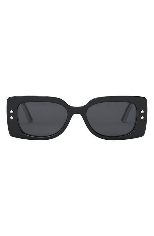Dior 'pacific S1u 53mm Rectangular Sunglasses In Black