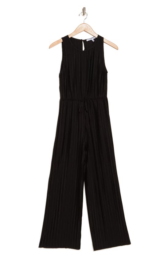 Collective Concepts Woven Straight Leg Jumpsuit In Black
