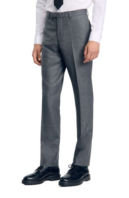 Shop Sandro Suit Trousers In Grey