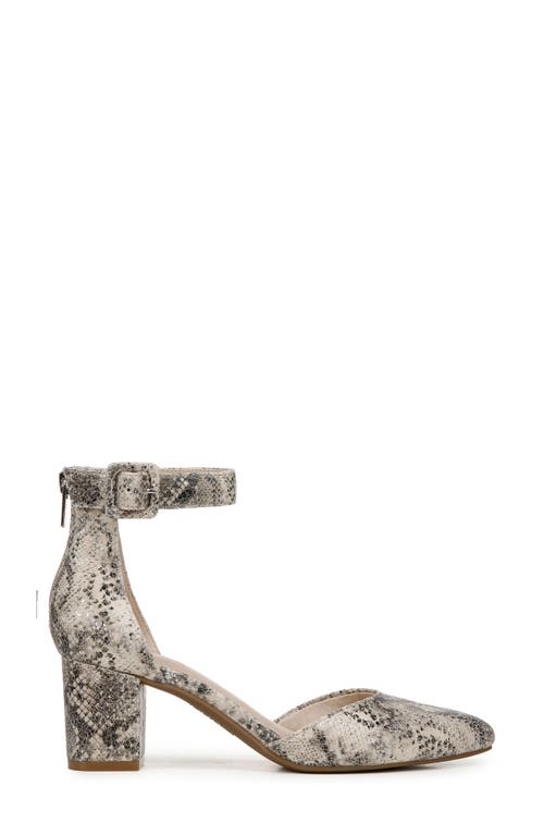 Shop Lifestride Admire Ankle Strap Pump In Taupe Multi