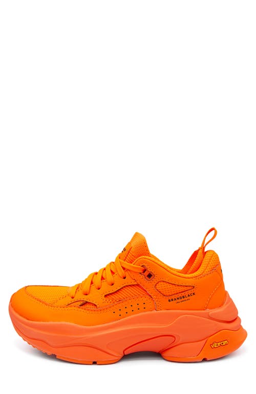 Shop Brandblack Saga Sneaker In Orange
