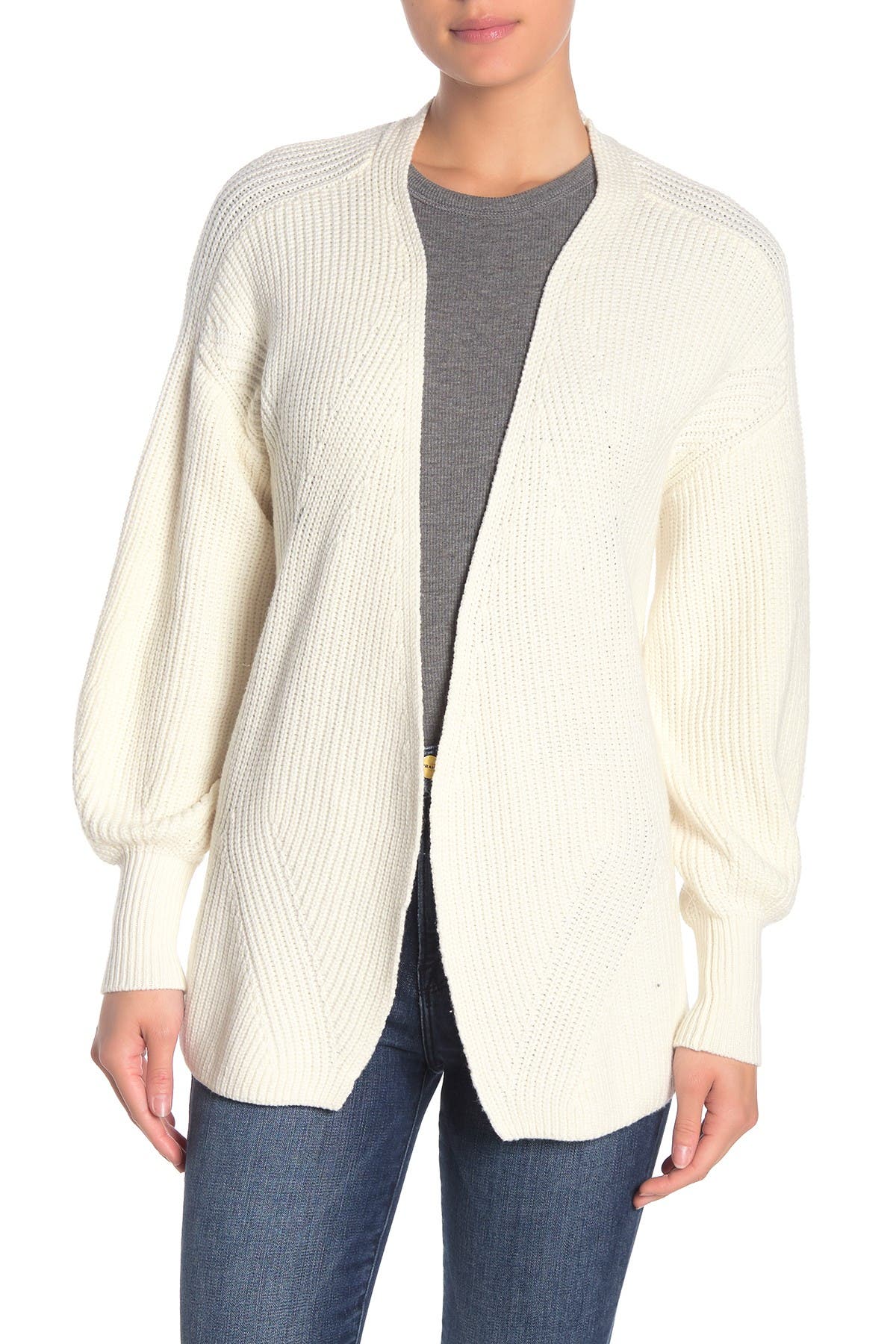 knit tie cardigan