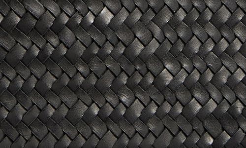 Madewell Handwoven Leather Tote In True Black