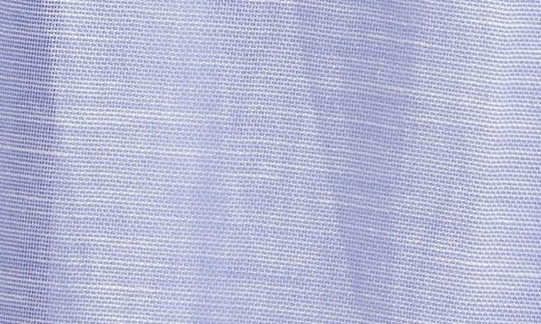 Zimmermann Tie Strap Linen & Silk Bustier Top In Periwinkle
