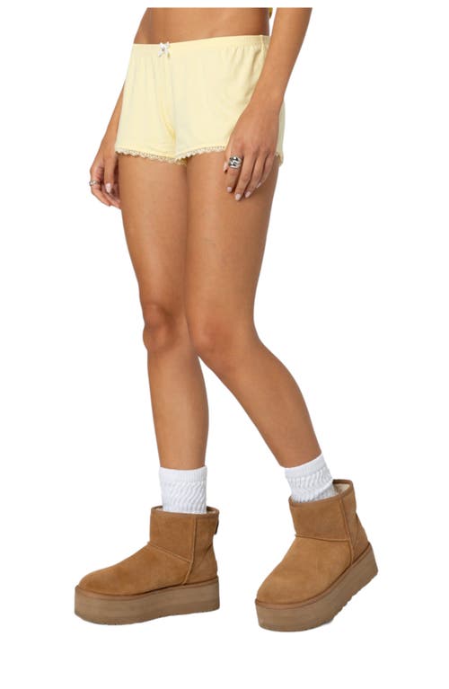 Edikted Buffy Shorts In Yellow