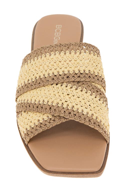 Bcbgeneration Lileen Slide Sandal In Tan/natural