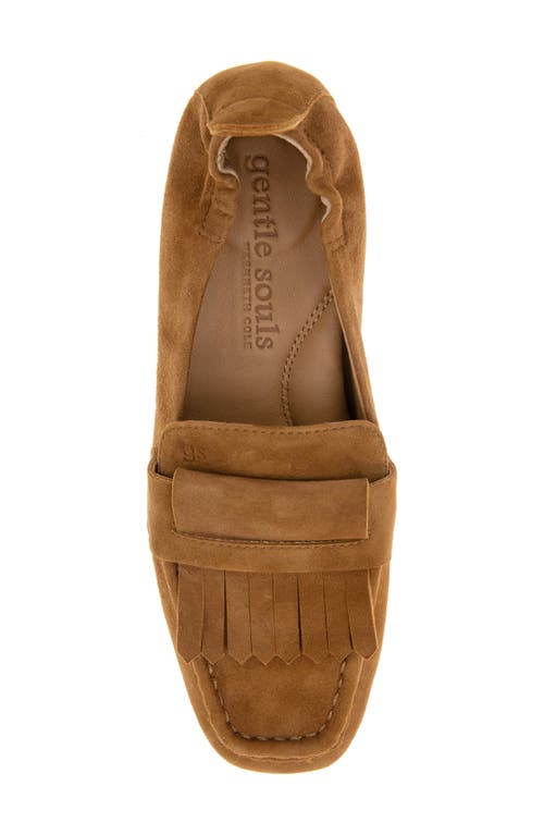 Gentle Souls By Kenneth Cole Scotty Kiltie Loafer In Brown Suede