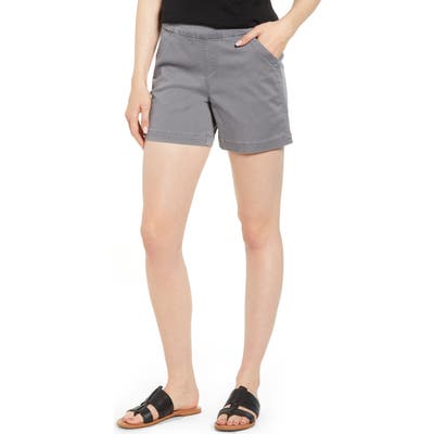 Jag Jeans Gracie Cotton Blend Shorts, Grey