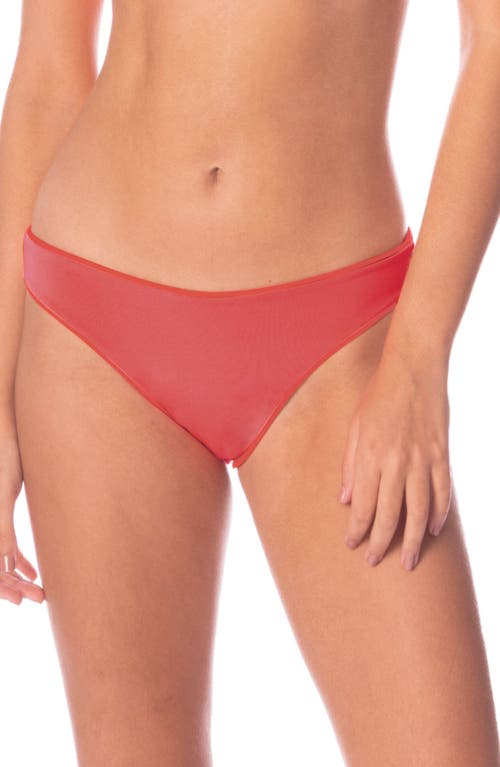 Shop Maaji Red Camelia Sublimity Reversible Bikini Bottoms