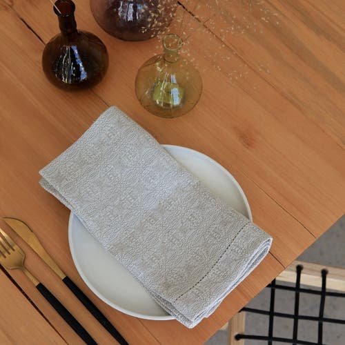Mungo Cloverleaf Napkins In Natural