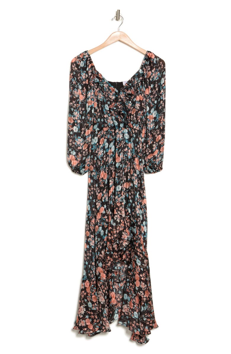 Melrose and Market Pleated Long Sleeve High-Low Dress | Nordstromrack