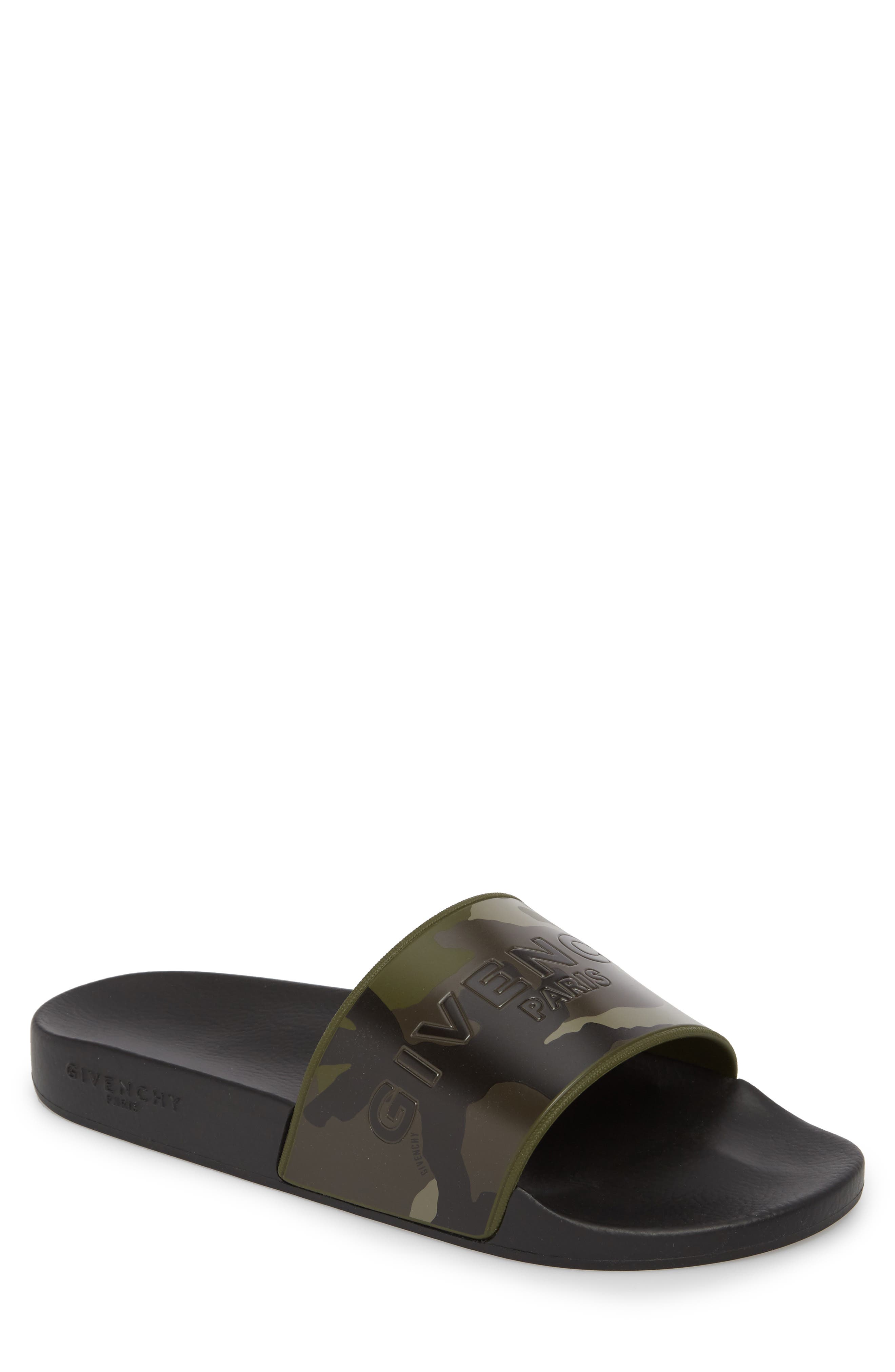 Givenchy Camo Logo Pool Sandal (Men 