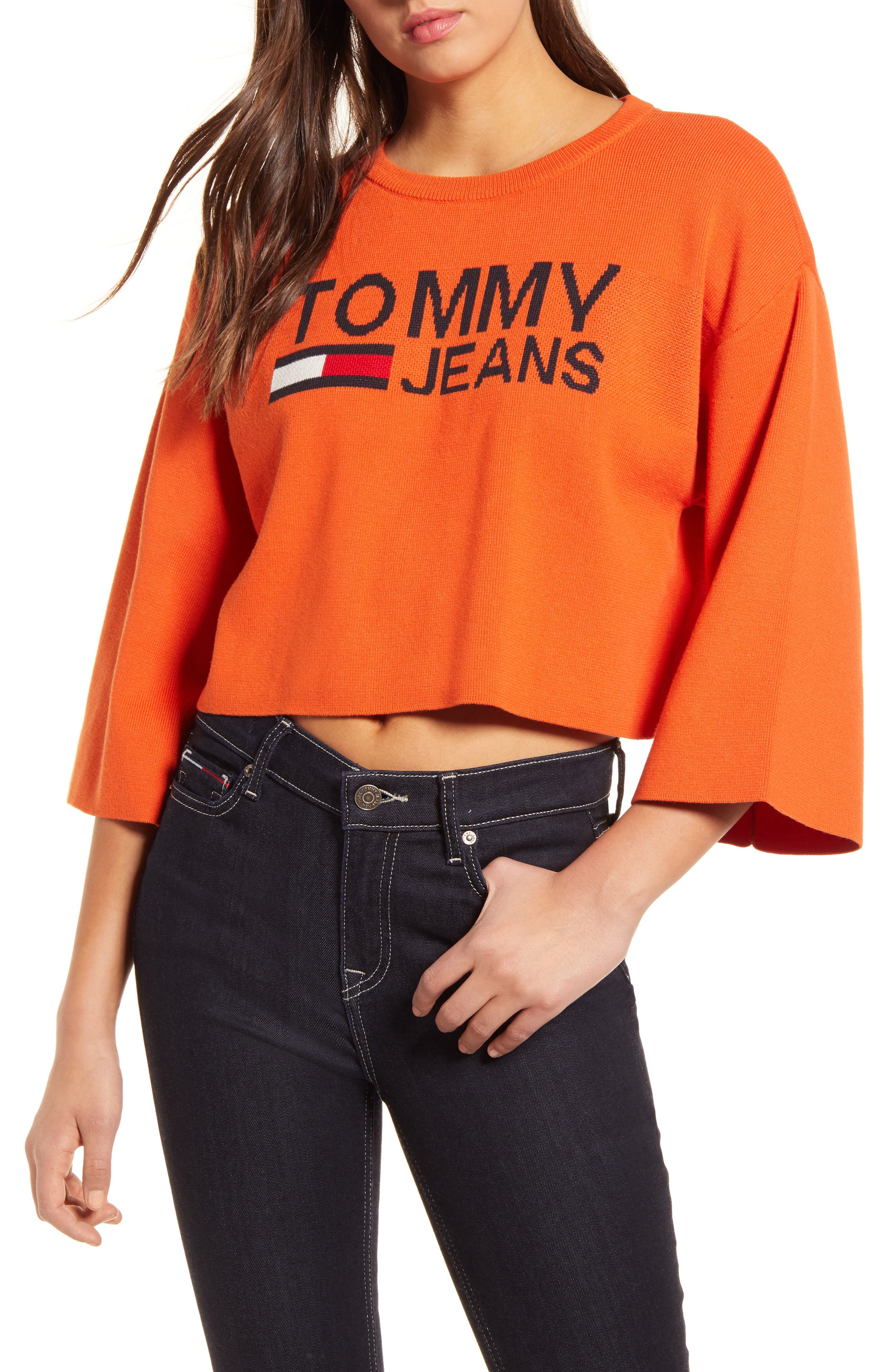 tommy jeans cropped shirt