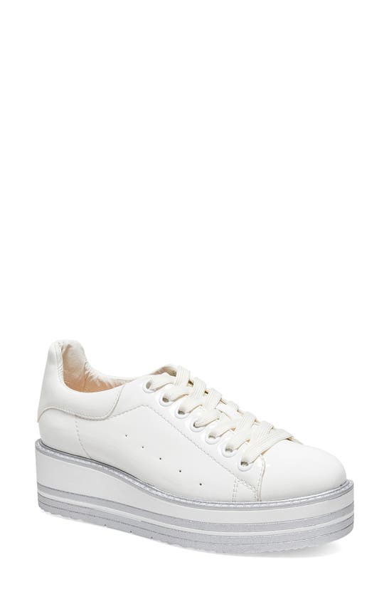 Silent D Shellan Platform Sneaker In White Patent | ModeSens