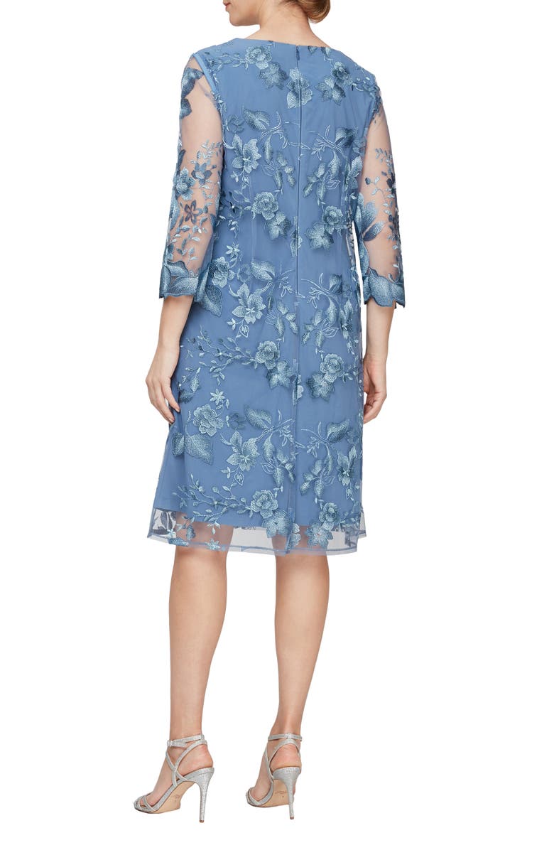 Alex Evenings Embroidered Lace Mock Jacket Cocktail Dress Nordstrom