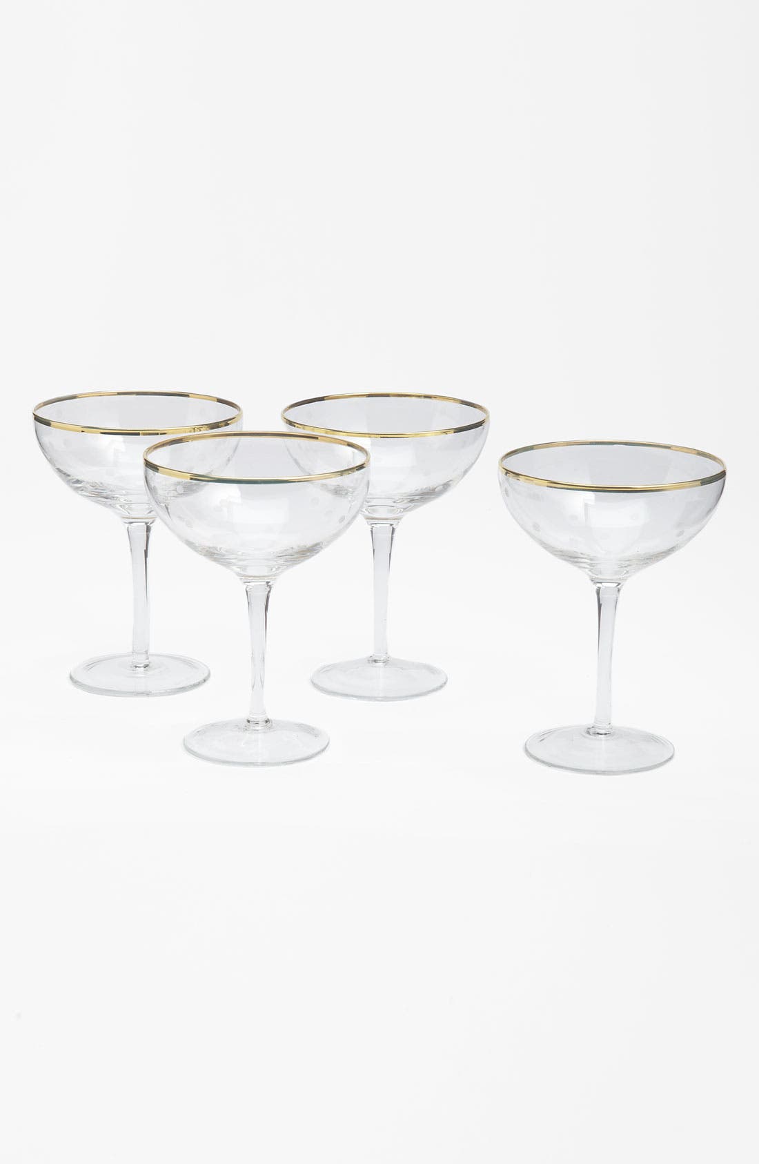 kate spade new york 'larabee dot fête mini' champagne saucer (Set of