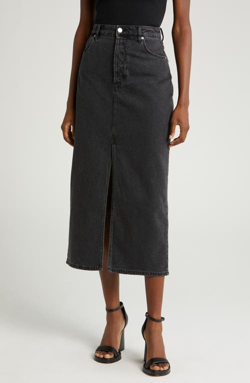 Rolla’s Rolla's Chicago Denim Maxi Skirt in Washed Black