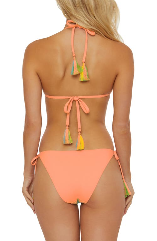 Shop Isabella Rose Harmony Lace Side Tie Bikini Bottoms In Yellow Multi