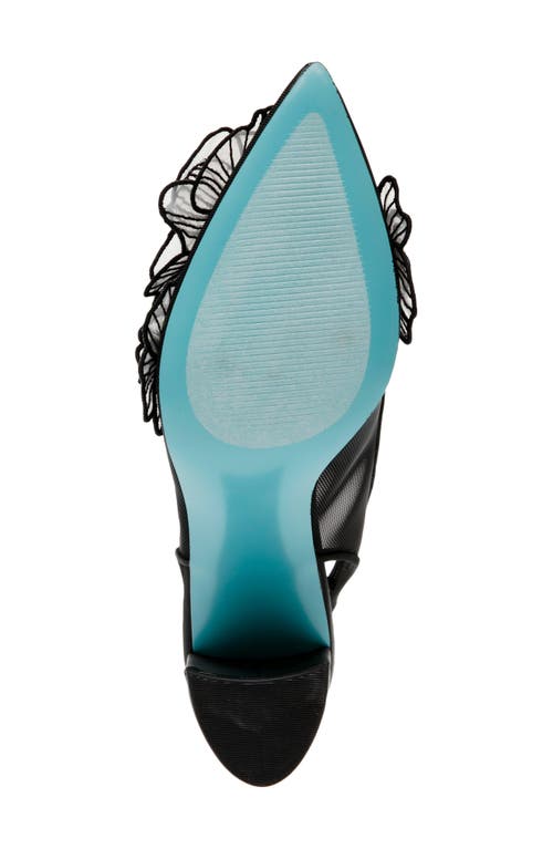 Shop Betsey Johnson Petra Slingback Pointed Toe Pump In Black