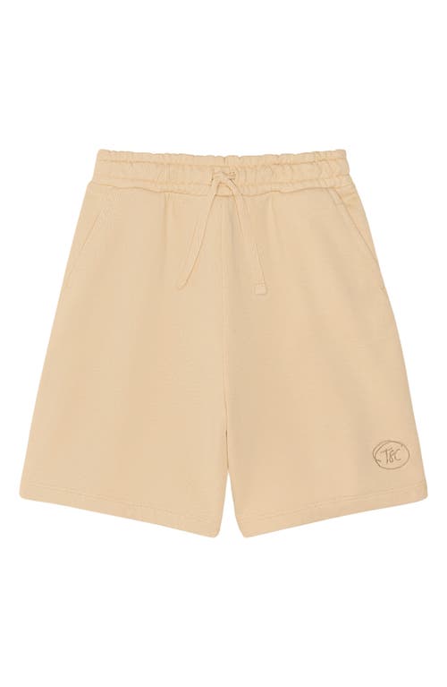 Shop The Sunday Collective Kids' Natural Dye Everyday Shorts In Light Yellow