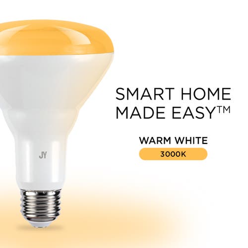Jonathan Y Smart Br30 Dimmable Light Bulb In White