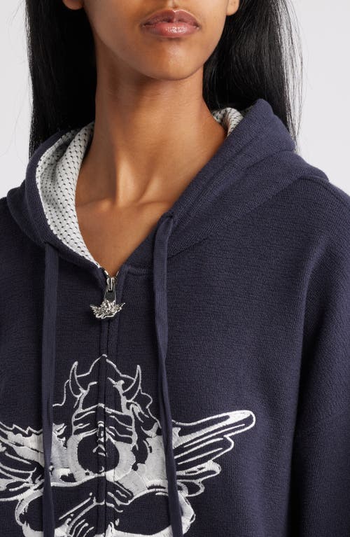 Boys Lie Guarded Angel Cotton Hoodie In Black