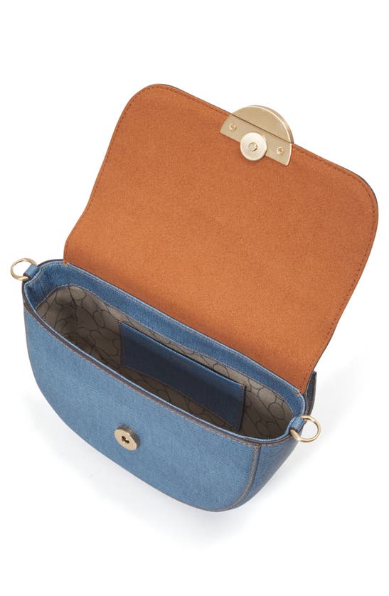 Shop Oryany Lottie Denim Crossbody Bag In Denim Blue